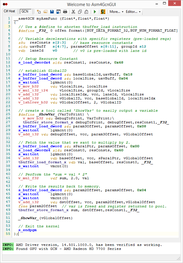 GCN Assembler GUI