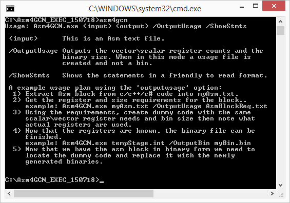 Command Line options