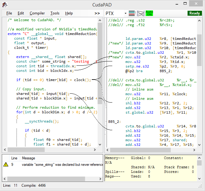 CudaPAD Interface